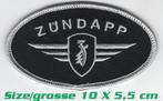 ZUNDAPP oval logo patch voor KS 50 100 125 517 CS GT S, Ophalen of Verzenden, Nieuw