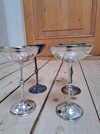 nagerecht coupes  verzilverd., Ophalen of Verzenden, Gebruikt, Minder dan 25 cm