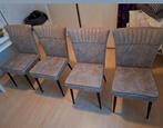 4 eetkamer stoelen. Grijs., Huis en Inrichting, Stoelen, Ophalen, Zo goed als nieuw, Grijs