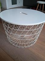 Grote tafel mand, Huis en Inrichting, Tafels | Bijzettafels, Minder dan 55 cm, Rond, Zo goed als nieuw, Ophalen