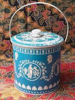 Mooi oud vintage koekjesblik uit Engeland 19,5 cm., Ophalen of Verzenden