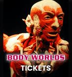 2 Body Worlds entree tickets, Tickets en Kaartjes, Ticket of Toegangskaart, Twee personen
