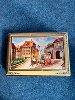 Vintage blik doos trommel 27x40cm, klepdeksel, Verzamelen, Blikken, Ophalen, Gebruikt, Overige, Overige merken