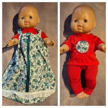 Poppenkleding slaapset 34cm pop pyjama + slaapzak beschikbaar voor biedingen
