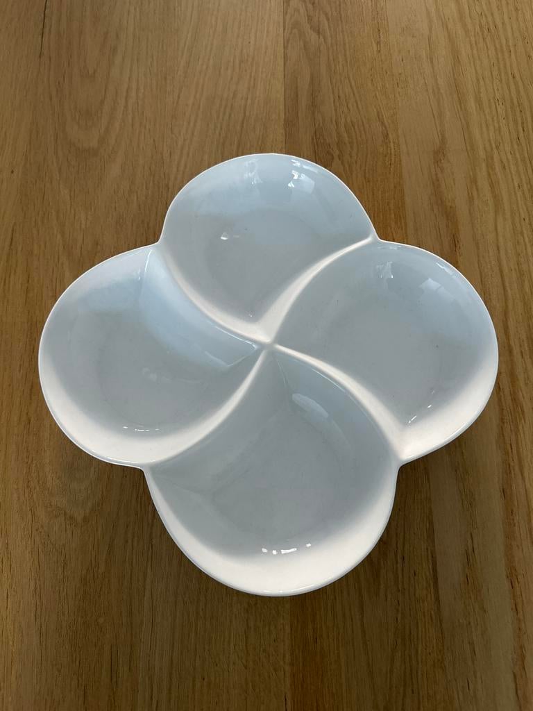 Aardewerk serveerschaal met 4 vakken en meer servies deco, Ophalen, Schaal, Zo goed als nieuw, Overige vormen