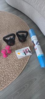 Dumbells set, Gewichten , yogamat en springtouw met teller., Ophalen of Verzenden