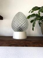 Vintage plafondlamp dennenappel, Huis en Inrichting, Lampen | Plafondlampen, Ophalen of Verzenden, Gebruikt, Glas, Vintage retro