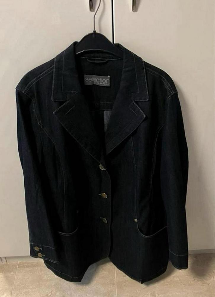 Ulla Popken Selection broekpak mt. 54, Kleding | Dames, Jasjes, Kostuums en Pakken, Zo goed als nieuw, Kostuum of Pak, Blauw, Ophalen of Verzenden
