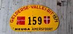 Oud Aluminium Rallyschild, Ophalen of Verzenden