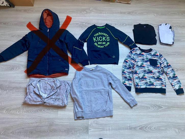 Merkkledingpakket jongen winter maat 134/140, Kinderen en Baby's, Kinderkleding | Maat 140, Gebruikt, Jongen, Shirt of Longsleeve
