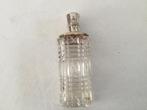 Kristallen odeurflacon met zilveren dop Nederlands keur, Ophalen of Verzenden