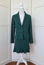 Juffrouw Jansen zgan panter print set (mini rok&jasje) L XL, Kleding | Dames, Jasjes, Kostuums en Pakken, Kostuum of Pak, Maat 42/44 (L)