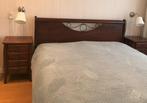bed ombouw/ledikant 160/200 kersen kleur met nachtkastjes en, Ophalen, Gebruikt, Tweepersoons