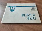 Handleiding ROVER 3500, Auto diversen, Handleidingen en Instructieboekjes, Ophalen of Verzenden
