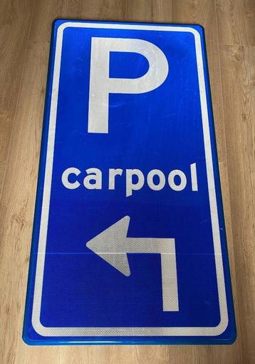 verkeersbord carpool (groot)