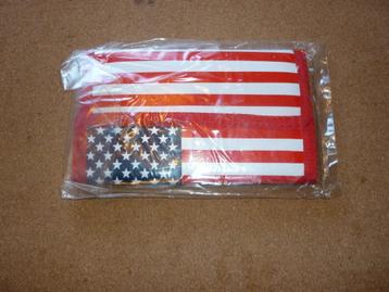 Mooie Amerikaanse vlag als portemonnee in verpakking beschikbaar voor biedingen