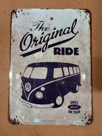 metalen wandplaat met VW bus erop, Ophalen of Verzenden