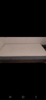 Amper gebruikte boxspring echt zo goed als nieuw, Ophalen, Eenpersoons, Bruin, Zo goed als nieuw