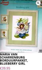 BORDUURPAKKET LANARTE/M. VAN SCHARRENBURG BLUEBERRY GIRL, Verzenden, Nieuw, Handborduren, Borduurpakket