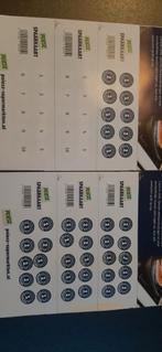 4 spaarkaarten met zegel voor de pannen actie Poiesz, Hobby en Vrije tijd, Spaarzegeltjes, Ophalen of Verzenden, Winkel, Super of Benzinepomp