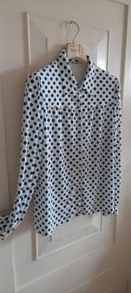 Vanilia polkadot blouse in travelstof maat 40 nwst., Kleding | Dames, Maat 38/40 (M), Verzenden, Vanilia, Wit