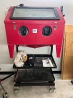 Straalkast met onderstel en afzuiging, Ophalen, Gebruikt