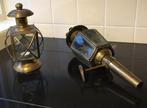 Koperen koetslamp en koper waxinelichtjeslamp, Antiek en Kunst, Ophalen of Verzenden