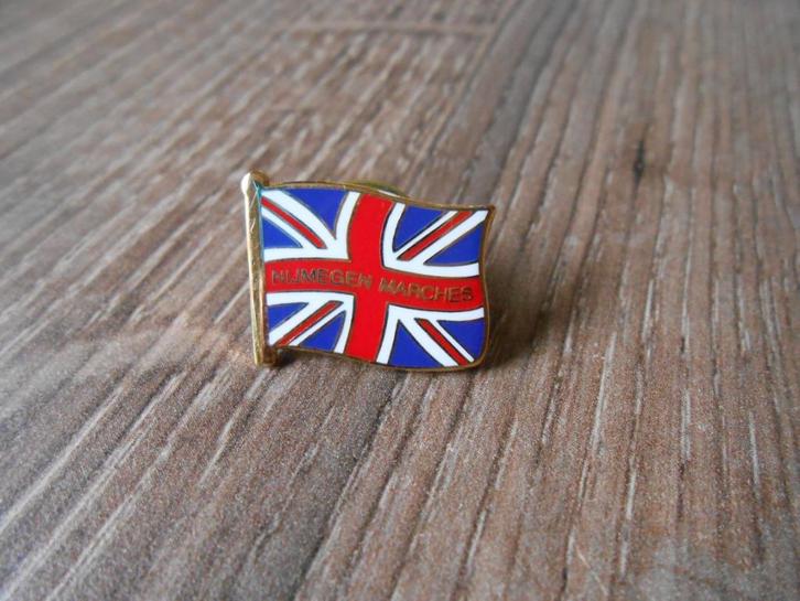Britse pin Vierdaagse Nijmegen marches zonder jaartal, Verzamelen, Militaria | Algemeen, Landmacht, Overige typen, Engeland, Ophalen of Verzenden