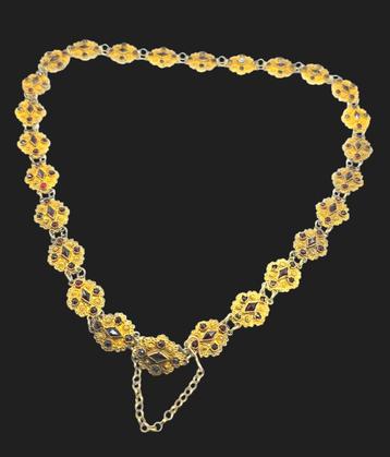 Prachtige Antieke Gouden Bootjes Ketting  beschikbaar voor biedingen