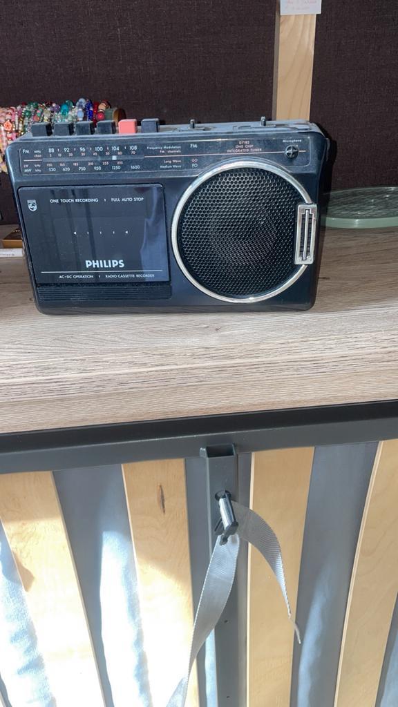 Philips radio cassette recorder, Audio, Tv en Foto, Decoders en Harddiskrecorders, Zo goed als nieuw, Ophalen