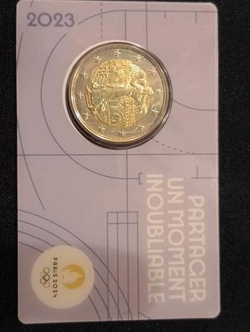 Frankrijk 2023 boksen coincard paars beschikbaar voor biedingen