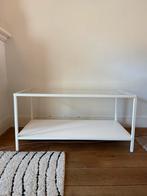 White glass coffee table, Ophalen, 50 tot 100 cm, Zo goed als nieuw, 25 tot 50 cm
