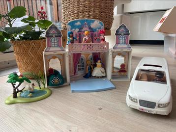Playmobil prinsessenkasteel en trouwlimousine beschikbaar voor biedingen