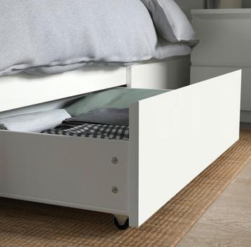 2x Ikea Malm bed te koop (90x200cm) - afbeelding 2