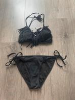 Zwarte bikinitop franjes + broekje H&M - maat 40, Ophalen of Verzenden, Zo goed als nieuw, Zwart, Bikini