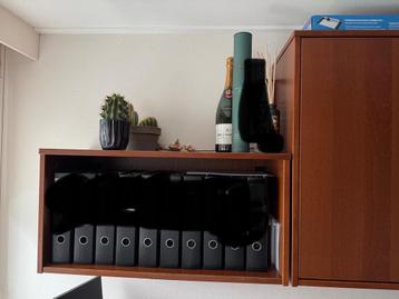 Bureau Ikea Galant kersen incl bovenkastjes en ladenblokje - afbeelding 6