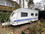 caravan Hobby 495 UFE rondzit frans bed, Caravans en Kamperen, Caravans, Rondzit, Hobby, Particulier, 6 tot 7 meter