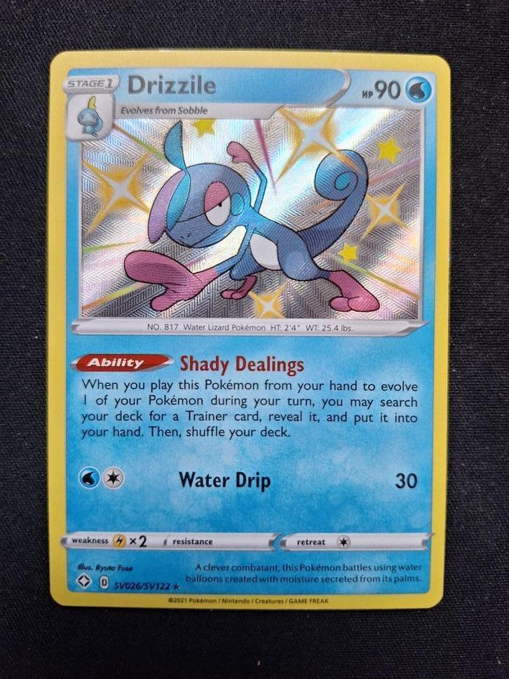 Drizzile SV26 (Shining Fates), Hobby en Vrije tijd, Verzamelkaartspellen | Pokémon, Zo goed als nieuw, Verzenden
