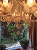 Venetiaanse glazen kroonluchter plafond lamp, Huis en Inrichting, Ophalen, Heikant 21 Kaatsheuvel, Belle Vieille Brocante, Barok boudoir brocante klassiek romantisch lieflijk