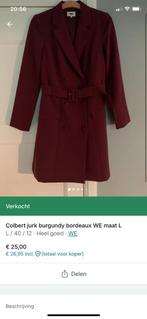 Jurk burgundy, WE, Ophalen of Verzenden, Zo goed als nieuw, Boven de knie