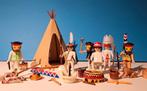 Playmobil Vintage Color Indianen Set, Ophalen of Verzenden, Zo goed als nieuw, Complete set