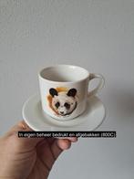 Kop en schotel met panda kop, porselein D13xH8cm, Ophalen of Verzenden
