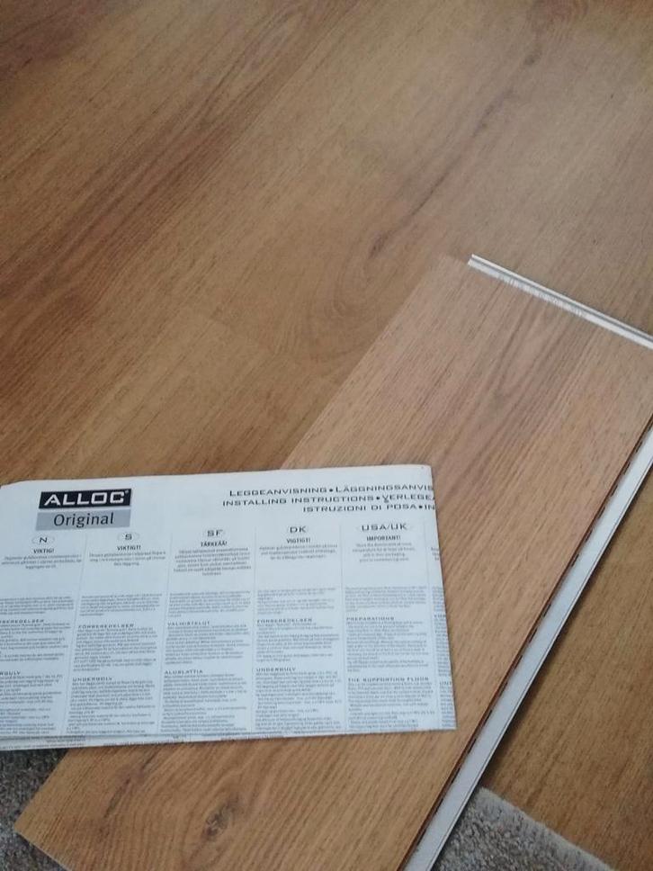 Alloc Original Eiken Laminaat - 22m2, Doe-het-zelf en Verbouw, Vloerdelen en Plavuizen, Gebruikt, Laminaat, Hout, 50 tot 150 cm