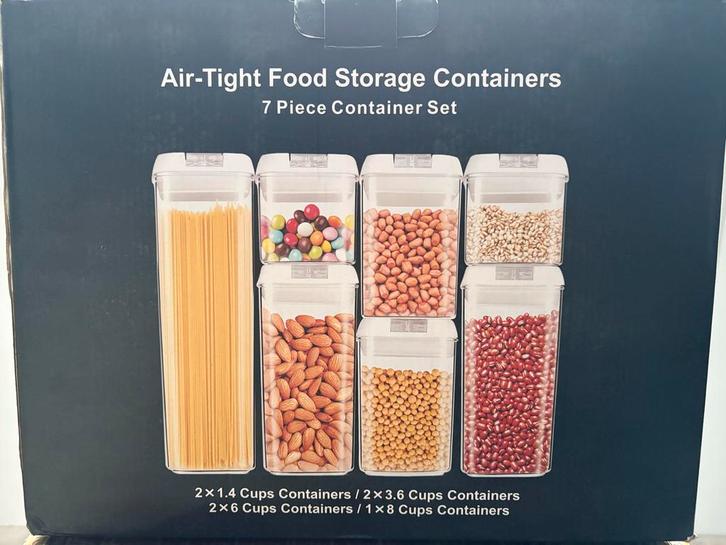 Luchtdichte Voedselcontainers - 4 Sets Beschikbaar!, Huis en Inrichting, Keuken | Keukenbenodigdheden, Nieuw, Ophalen of Verzenden