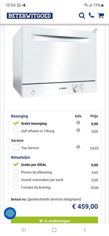 Klein vaatwasser  beschikbaar voor biedingen
