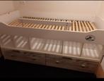 Leen bakker hoogslaper, Ophalen, 90 cm, Eenpersoons, Wit