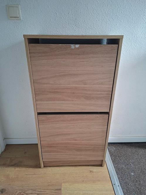 Ikea BISSA bruin met beschadiging, Huis en Inrichting, Kasten | Schoenenkasten, Gebruikt, Ophalen