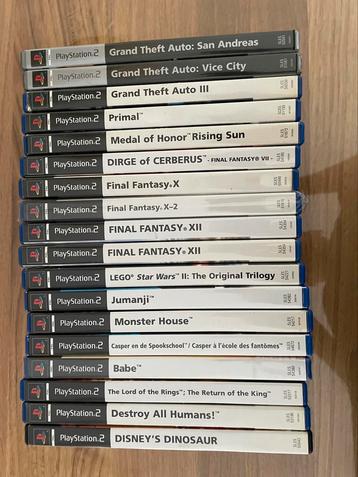 PlayStation 2 lot of games - CIB