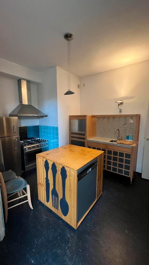 Italiaanse design keuken van Valcucine (fornuis Smeg), Huis en Inrichting, Keuken | Complete keukens, Gebruikt, Enkelwandige keuken