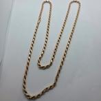 Gouden Ketting Rope diamond cut 14k, 45 gram, 75cm, Sieraden, Tassen en Uiterlijk, Kettingen, Ophalen of Verzenden, Zo goed als nieuw